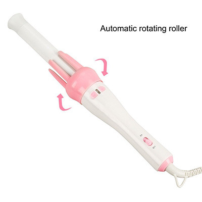  Yipeony AUTOMATIC HAIR CURLER CERAMIC CURLING IRONS WANDS IRONS ANION HAIR CARE PINK