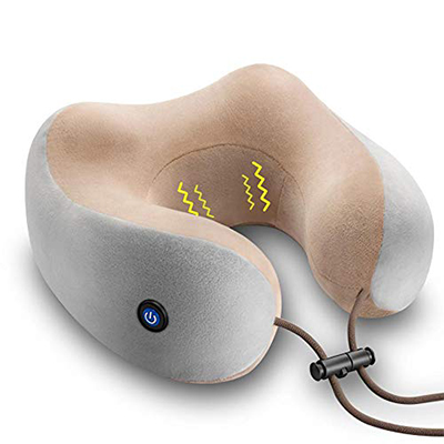  Yipeony Vibrating U-shaped Massage Pillow 