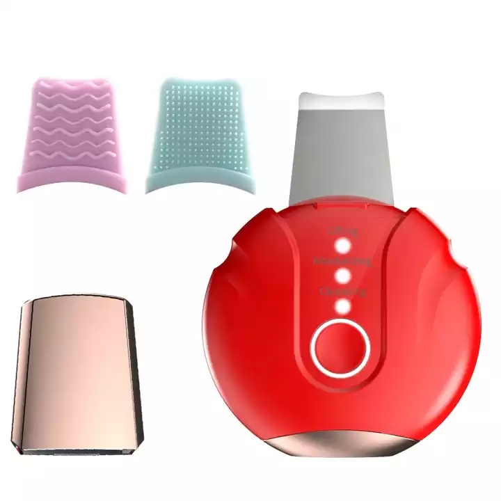 new design Sonic Facial Skin Scrubber Peeling Face Skin Spatula Ultrasonic Skin Scrubber